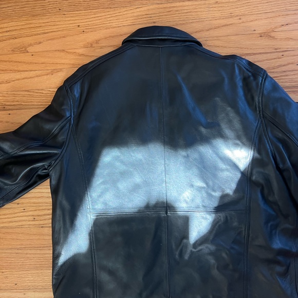 Boston Harbour leather jacket new without tags - Picture 2 of 4